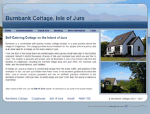 Tablet Screenshot of isleofjuracottage.co.uk